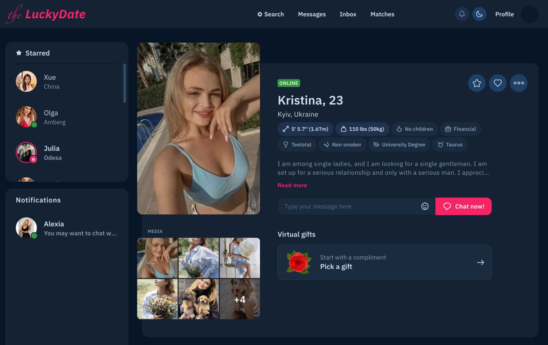 TheLuckyDate profiles