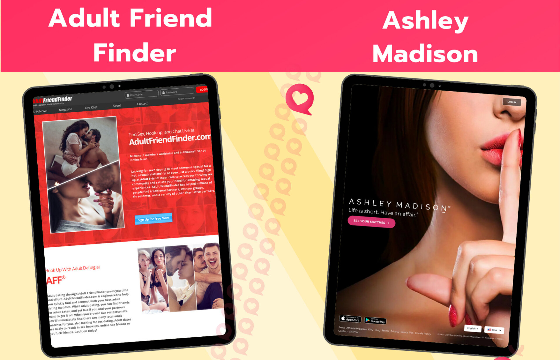 AdultFriendFinder vs Ashley Madison