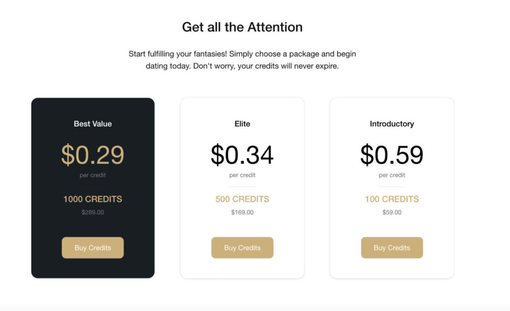 Millionaire Love pricing