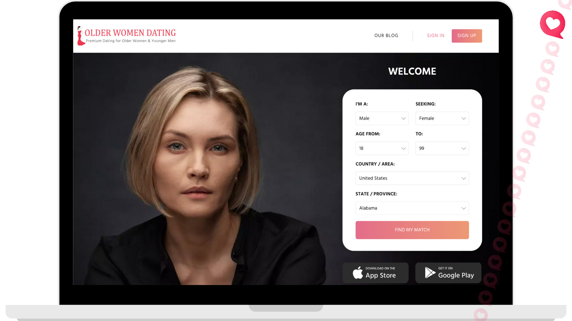 OlderWomenDating sugar momma site