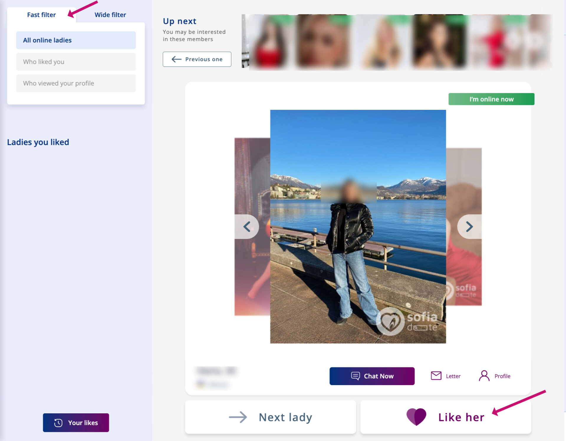 Like her features on SofiaDate