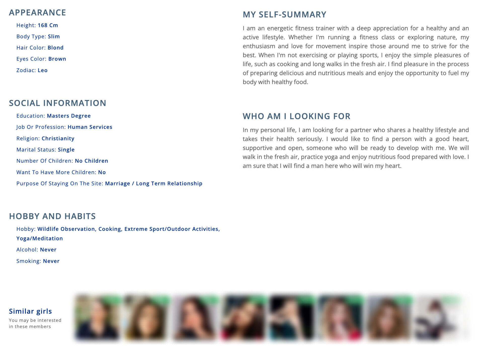 profile on SofiaDate