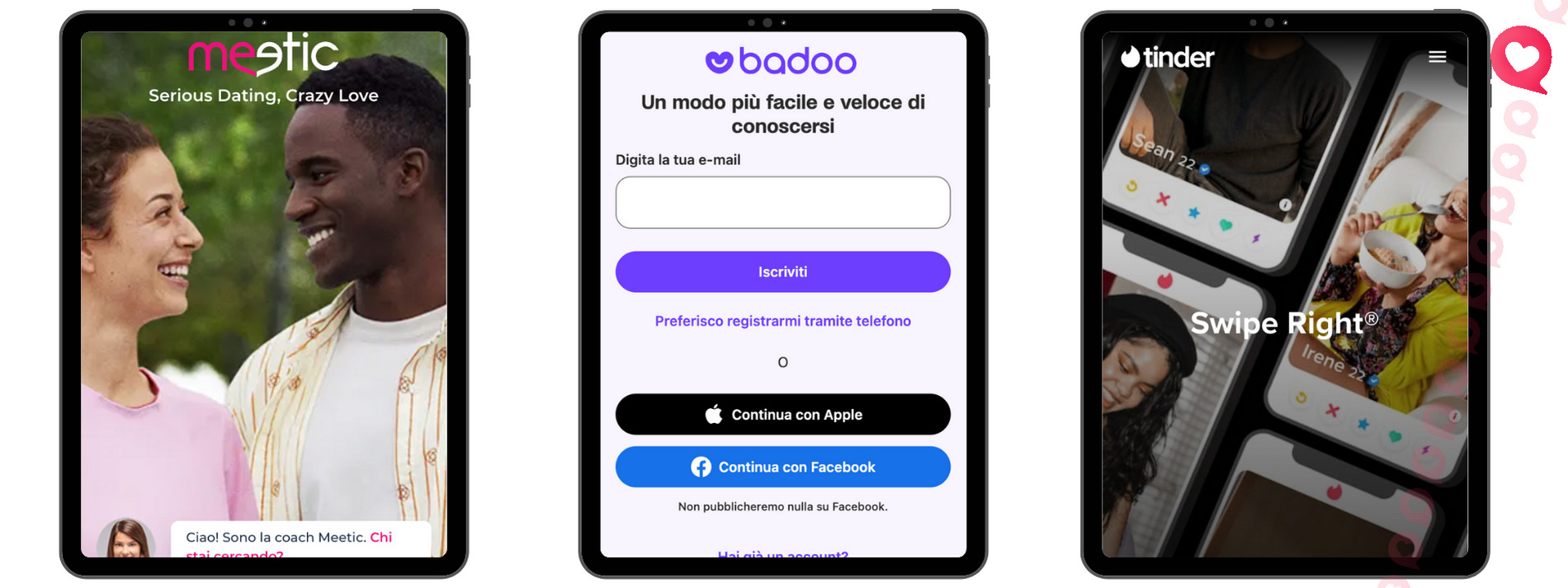 Alternative apps to date in Italy