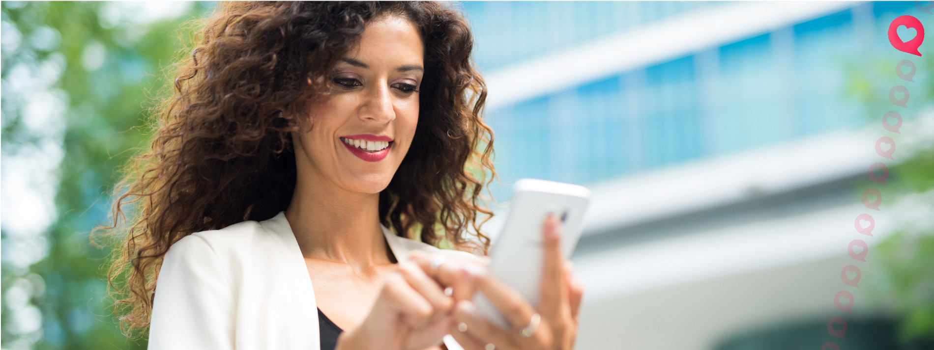 talking to an older woman