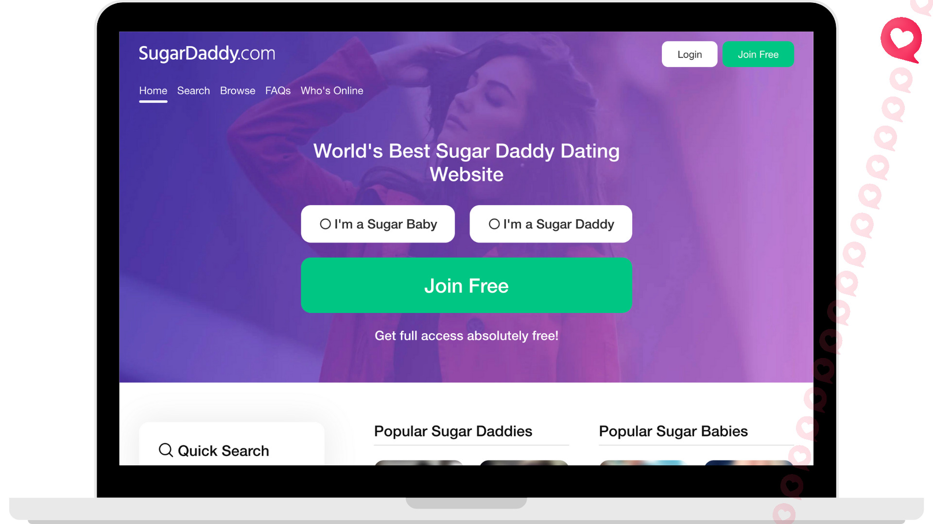 SugarDaddy websites where men give you money