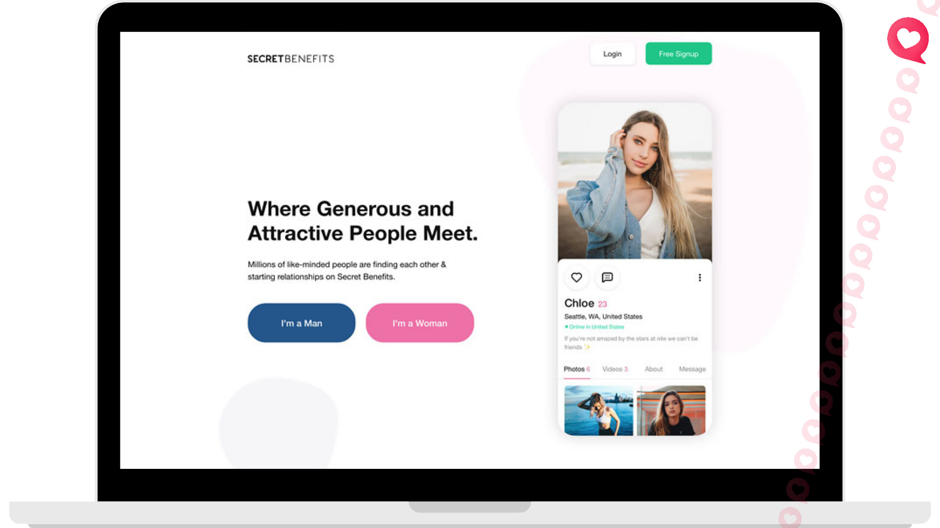 secretbenefits site where men give you money