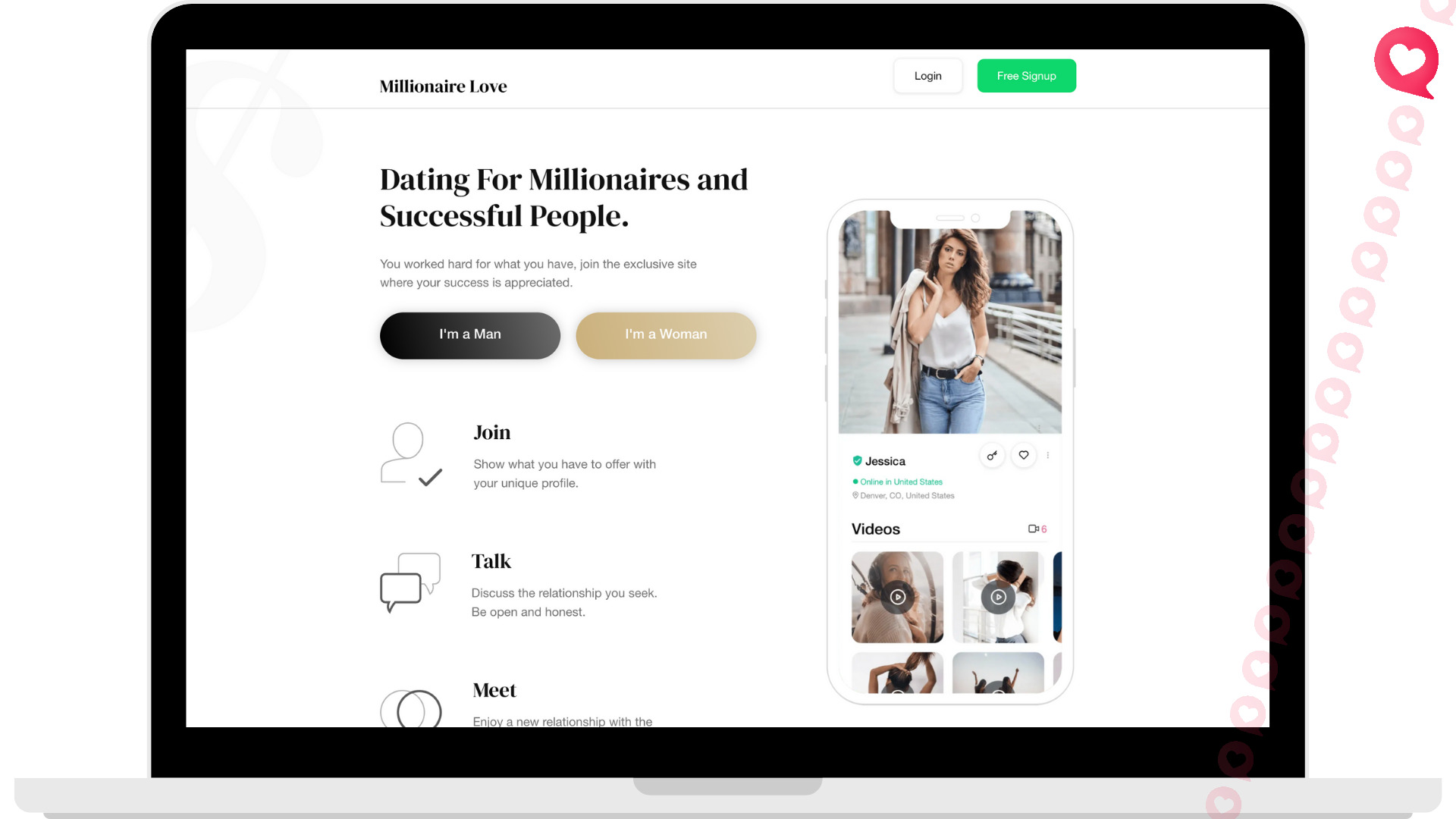 MillionaireLove dating app for millionaires