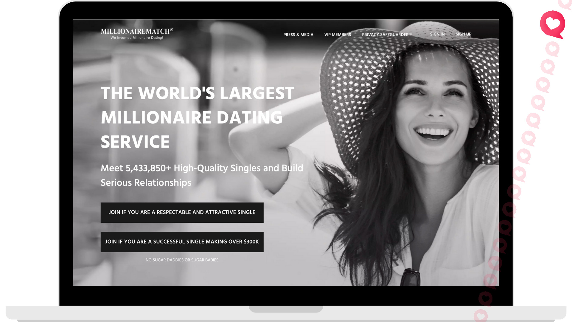 MillionaireMatch wealthy dating app
