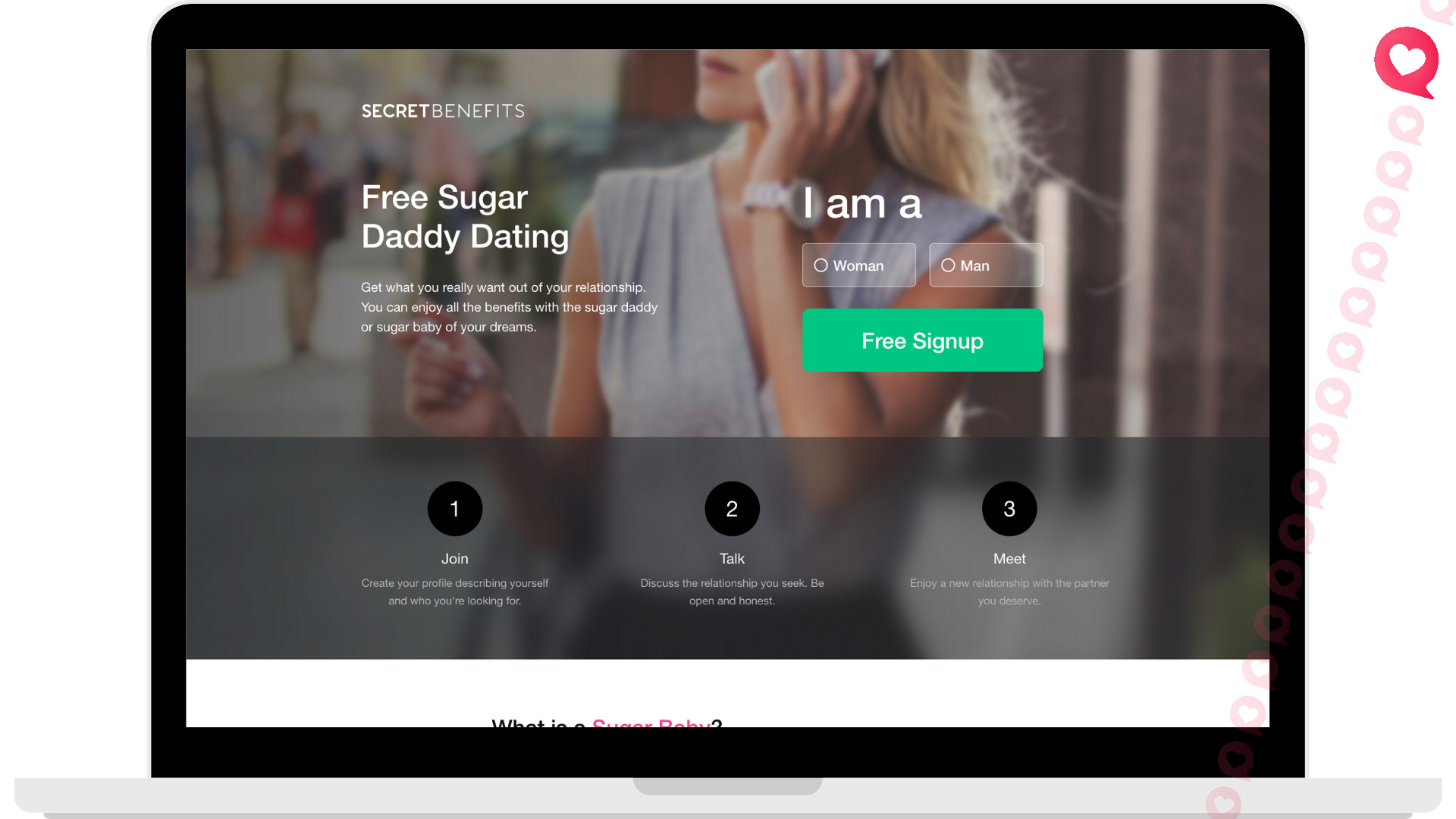 Secret Benefits sugar daddy site