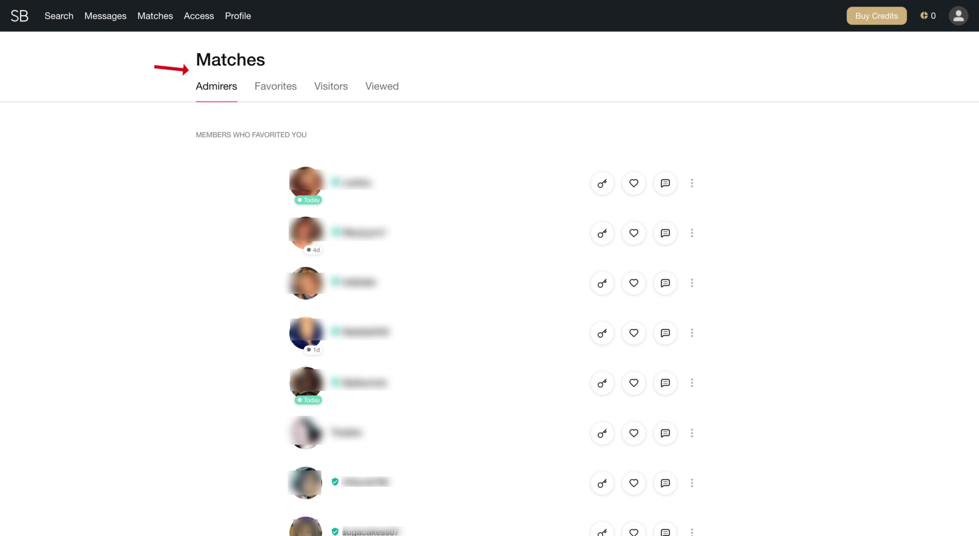 Matches feature on Secret Benefits