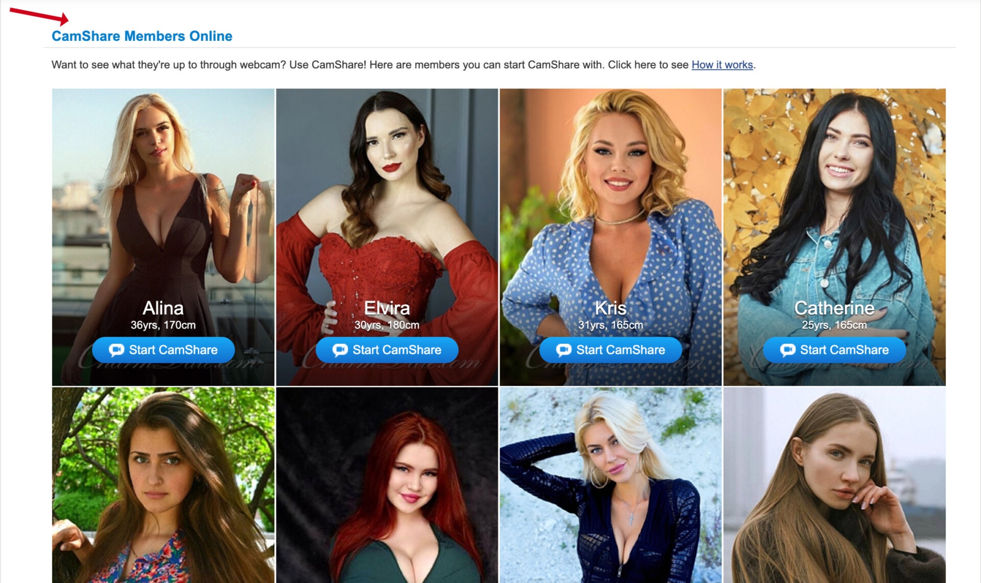 CamShare feature on SingleSlavic