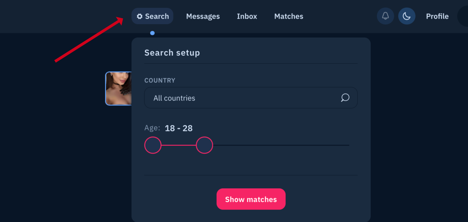 Easy-to-use search on theLuckyDate