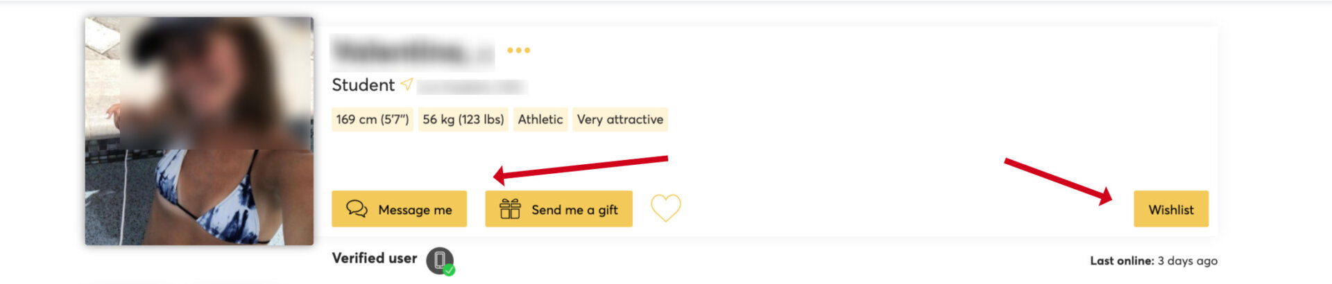 Making contact on RichMeetBeautiful