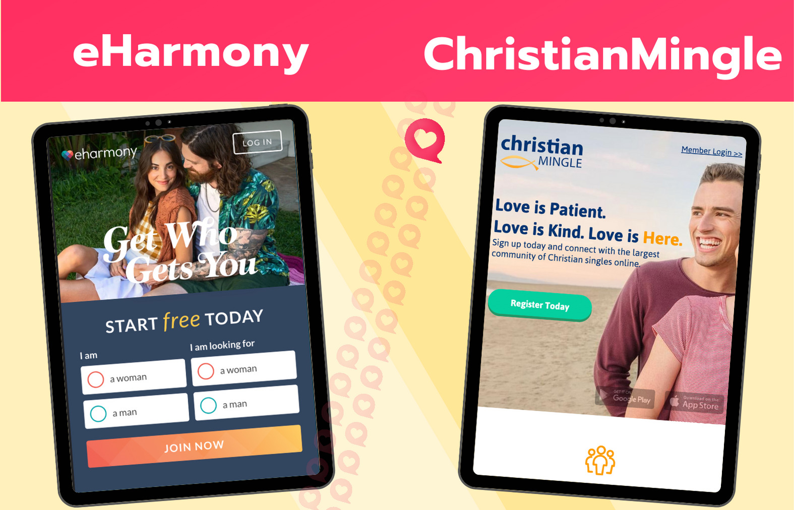 Christian Mingle vs. eHarmony