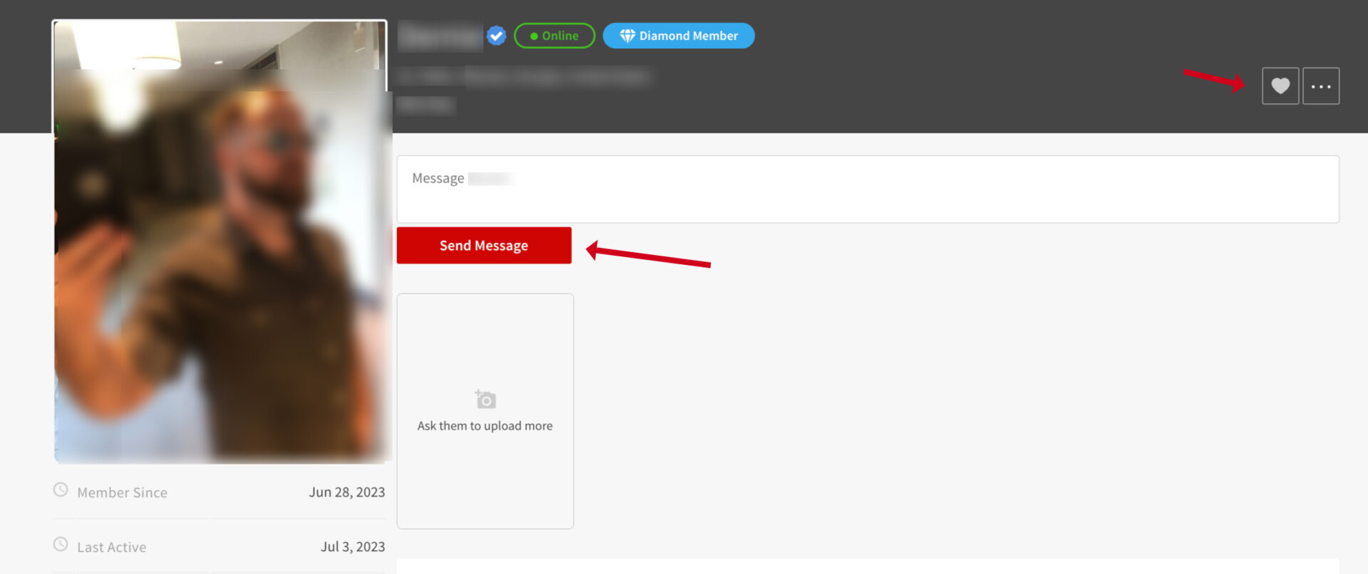 Making contact on Seeking.com