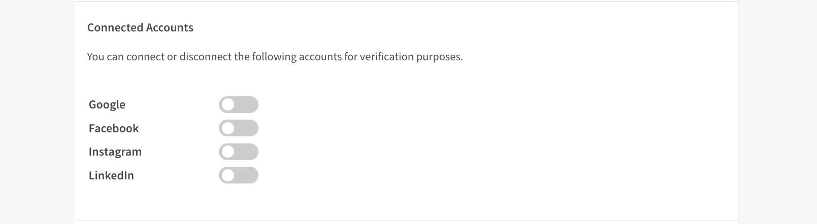 connect social media accounts on seeking