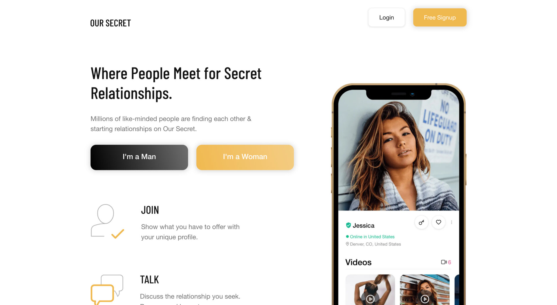 OurSecret.com Dating Site 