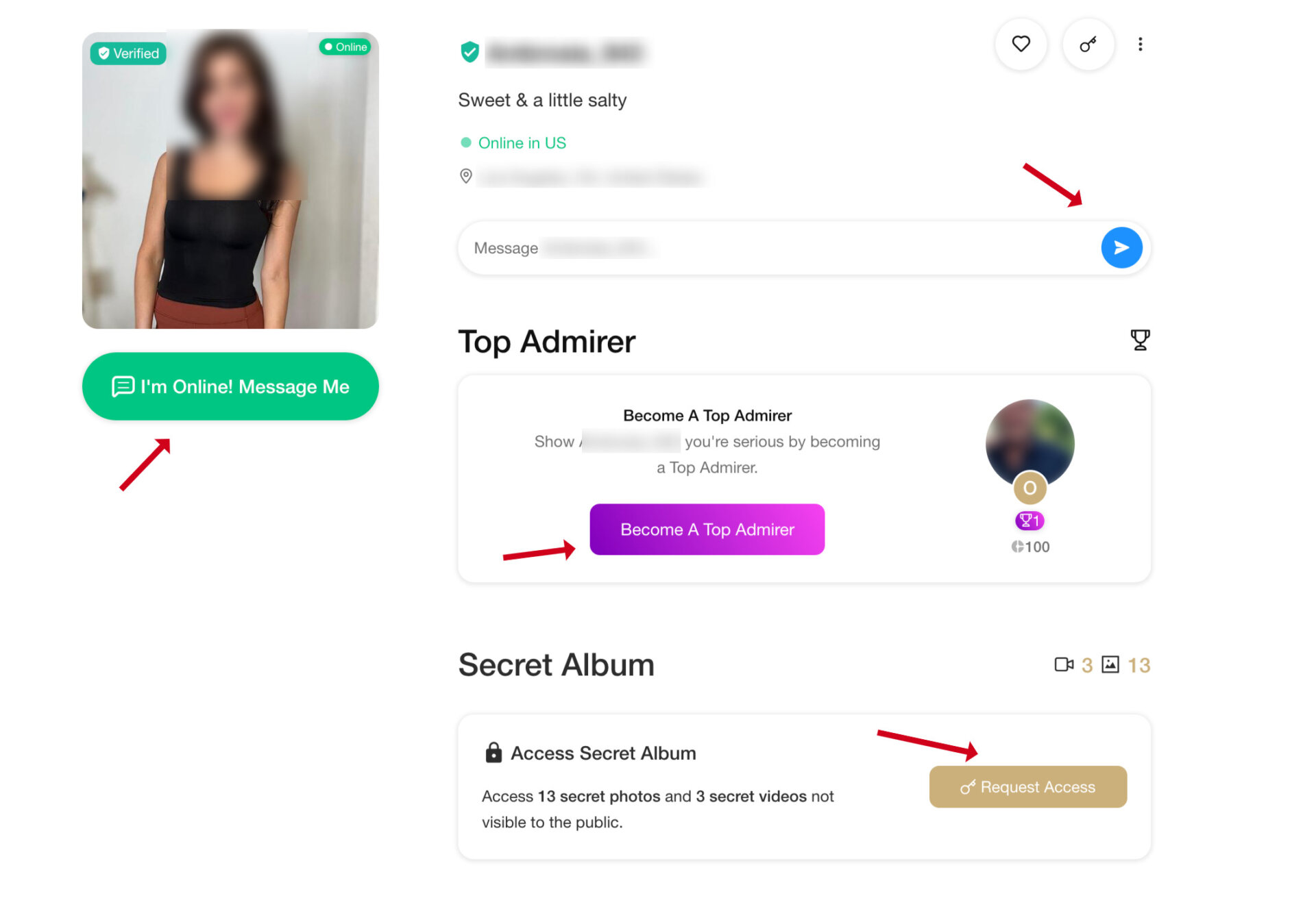 Making contact on OurSecret