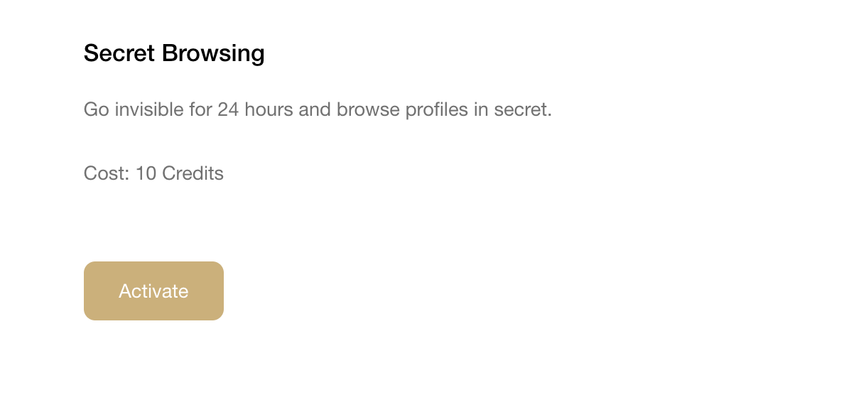 Secret browsing on OurSecret