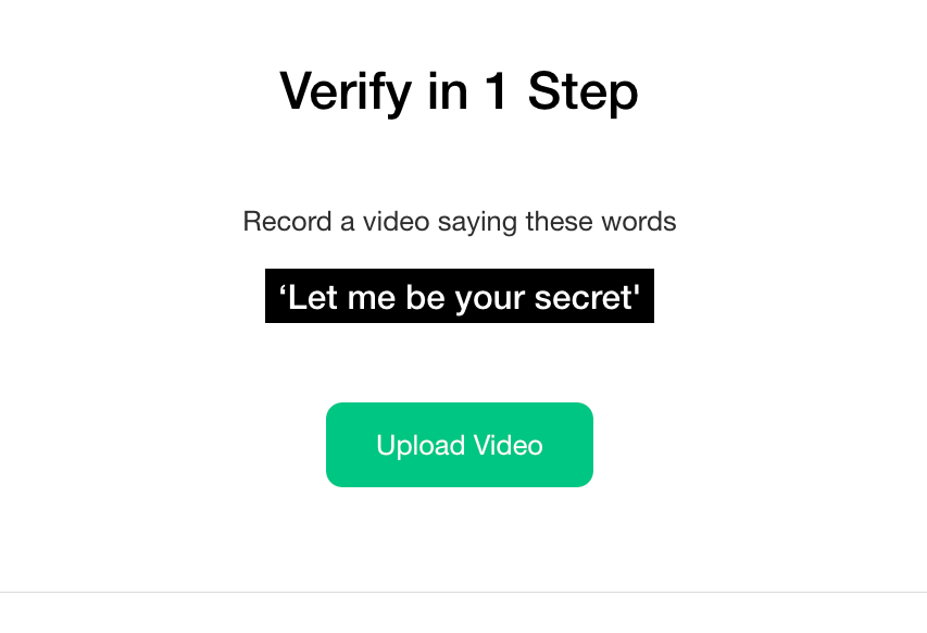 Verification video