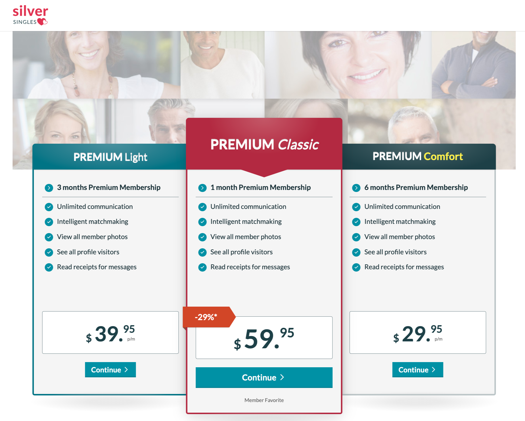 SilverSingles pricing