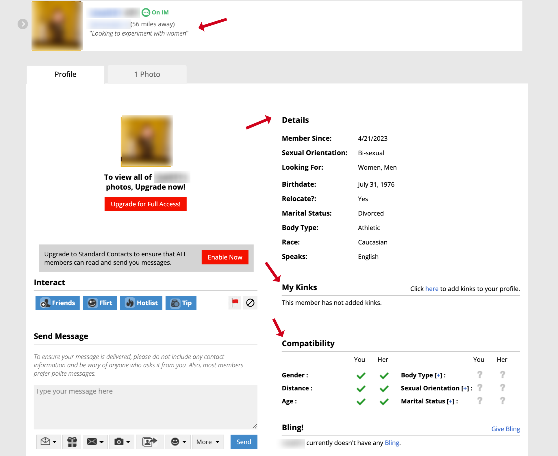 AdultFriendFinder's profile
