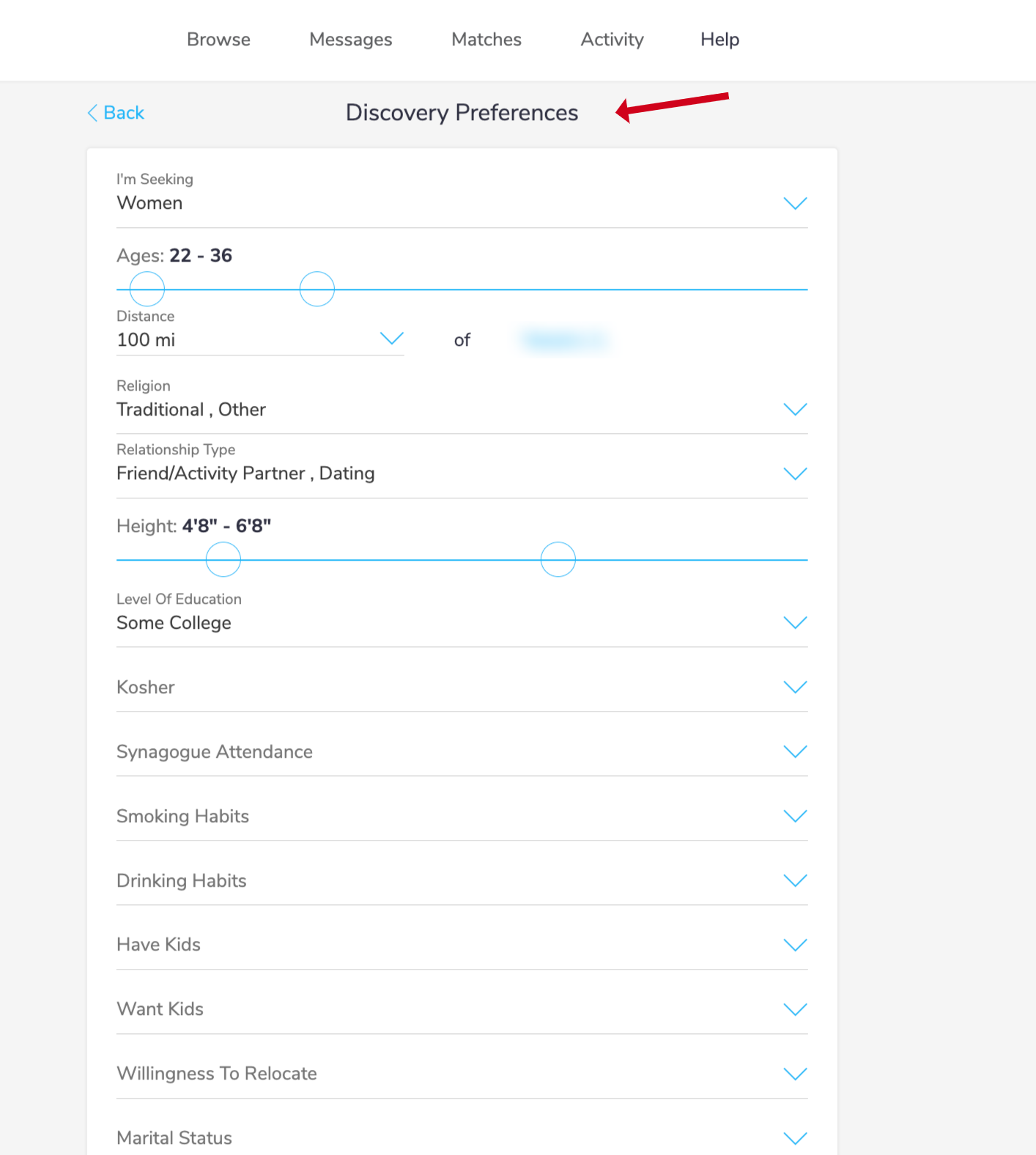 matchmaking algorithm on JDate