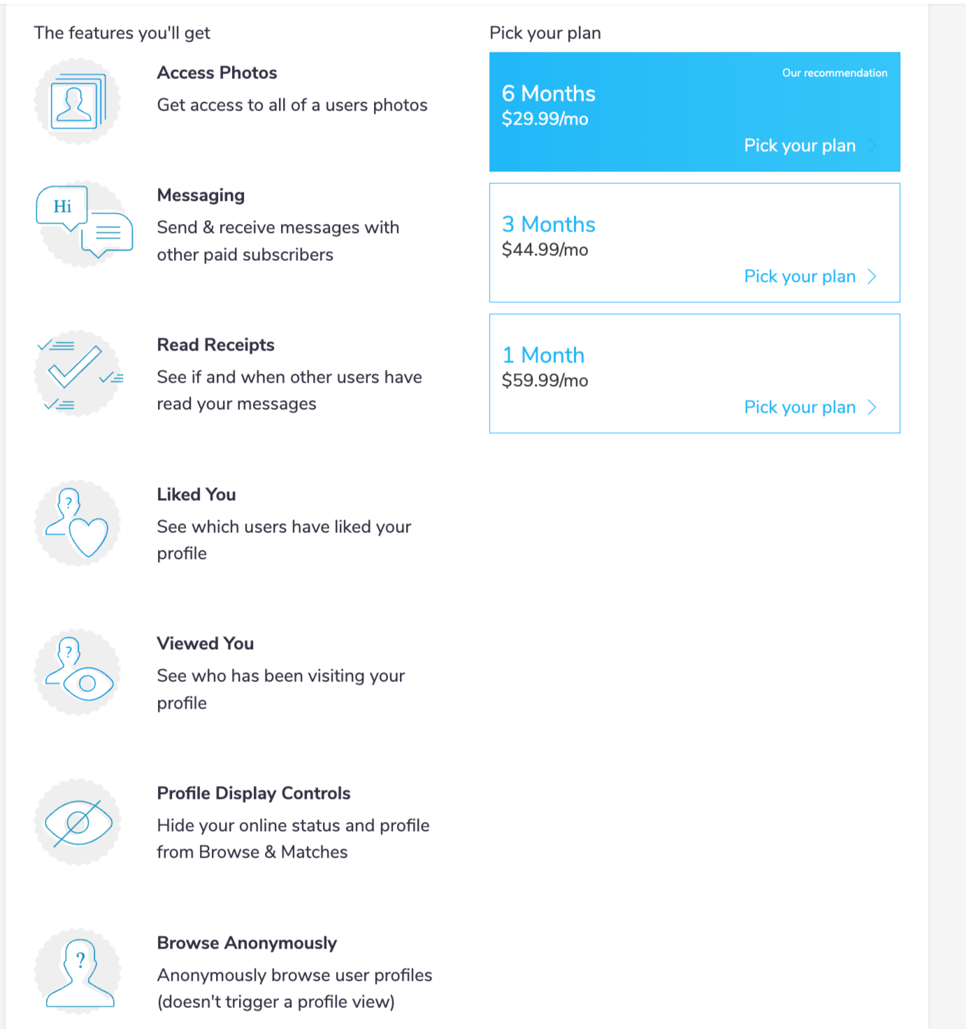 Paid services on JDate
