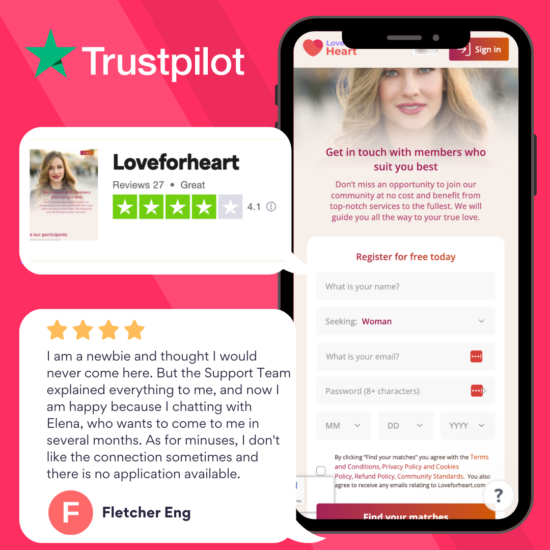 Loveforheart - user feedback from Trustpilot