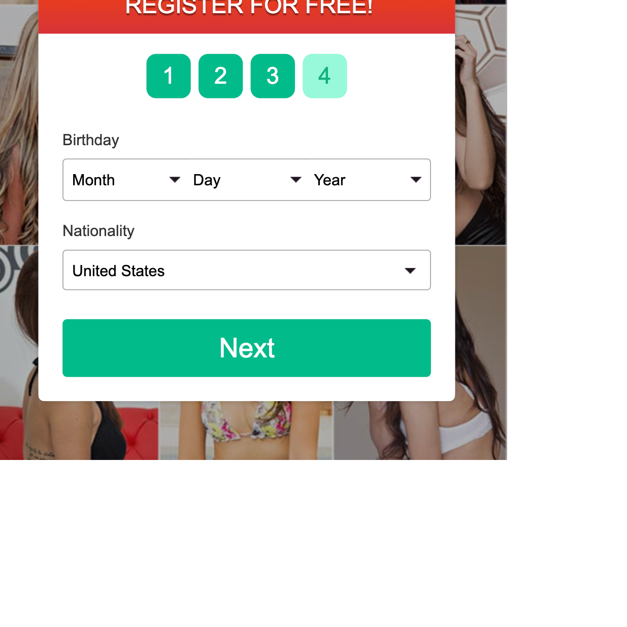 Signing up for ColombiaLady