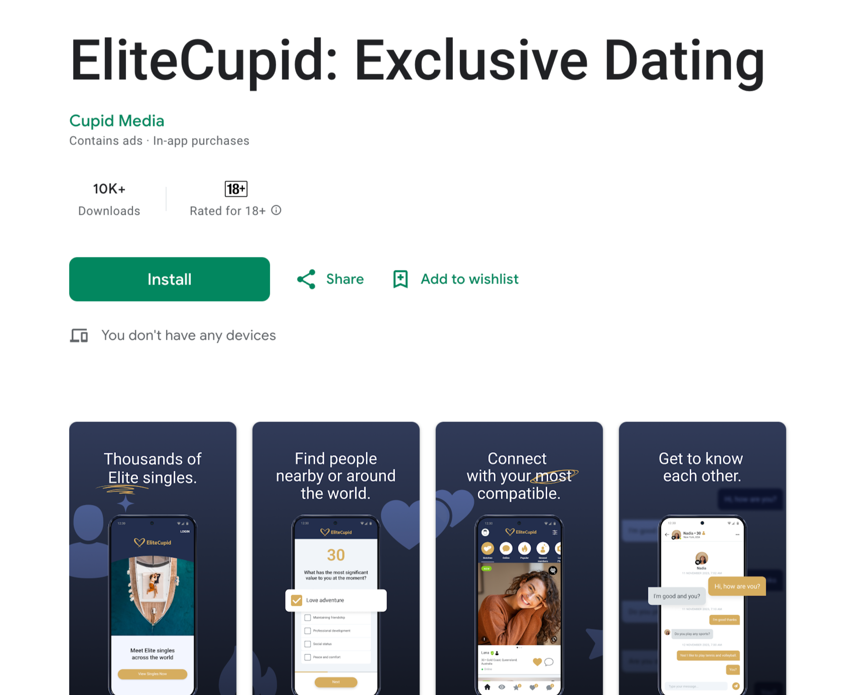 EliteCupid app