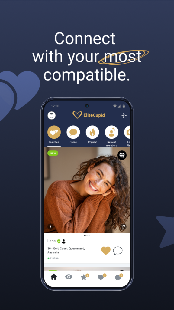 search for matches using filters on EliteCupid