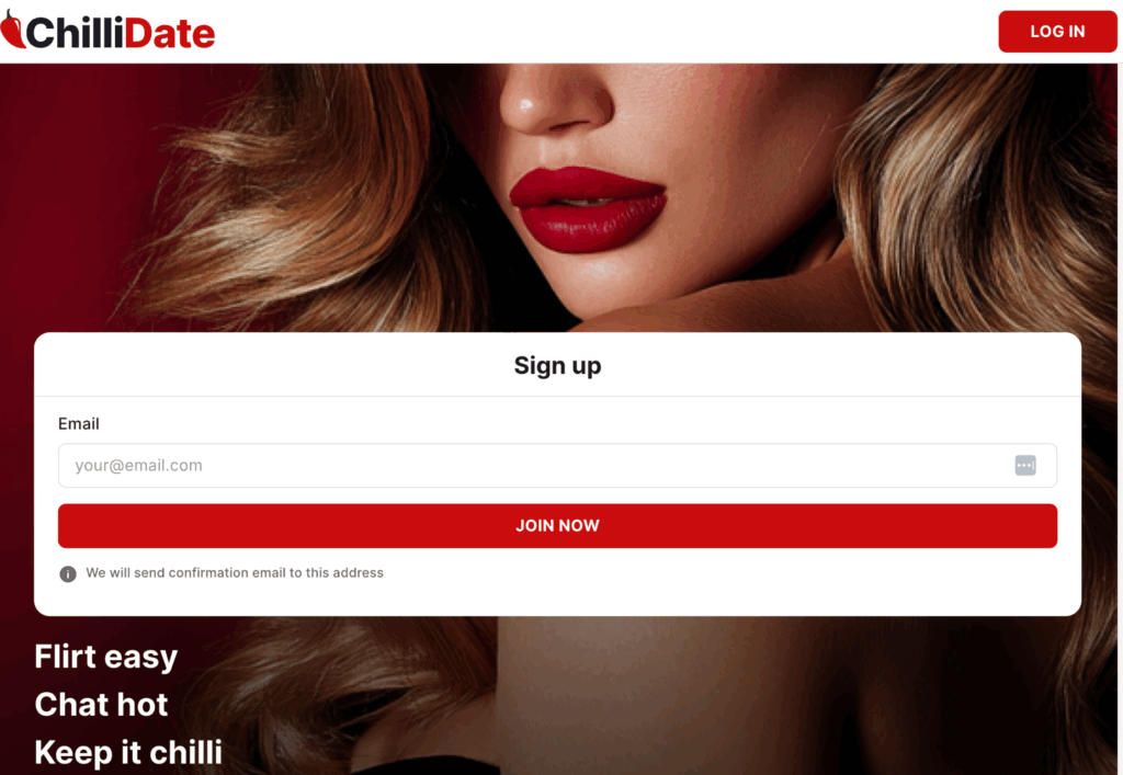 Signing up at ChilliDate